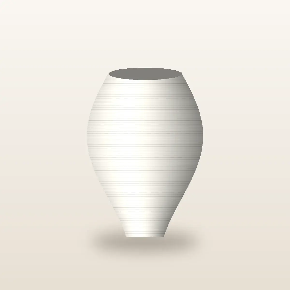 Spiral Bowl in Matte White
